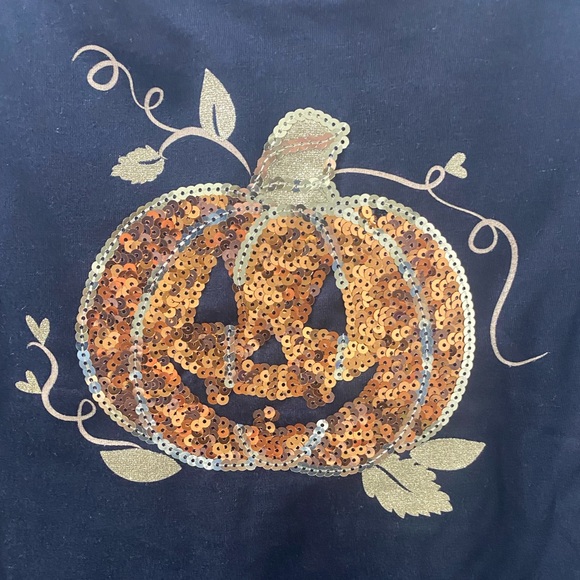 Spooky Night Girls Halloween Matching Set with Pumpkin Barrettes - Picture 2 of 5